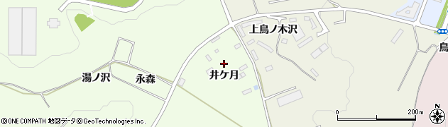 青森県八戸市櫛引井ケ月周辺の地図