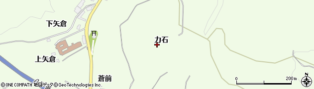 青森県八戸市櫛引力石周辺の地図