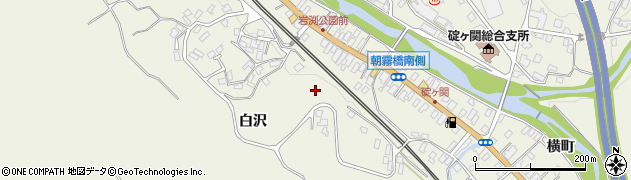青森県平川市碇ヶ関白沢周辺の地図