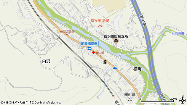 〒038-0101 青森県平川市碇ケ関岩井の地図