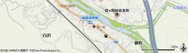 青森県平川市碇ヶ関周辺の地図