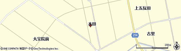 青森県南部町（三戸郡）苫米地（本田）周辺の地図