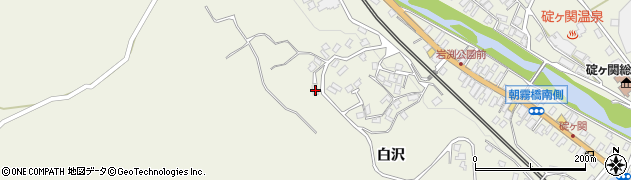 青森県平川市碇ヶ関白沢197周辺の地図