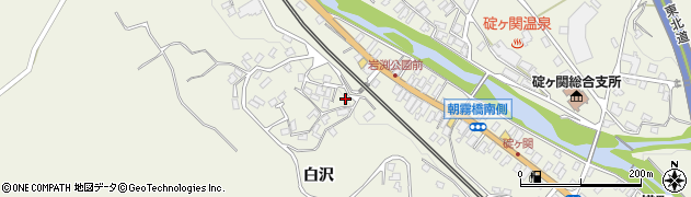 青森県平川市碇ヶ関白沢114周辺の地図