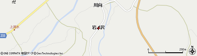 青森県三戸郡五戸町浅水岩ノ沢周辺の地図