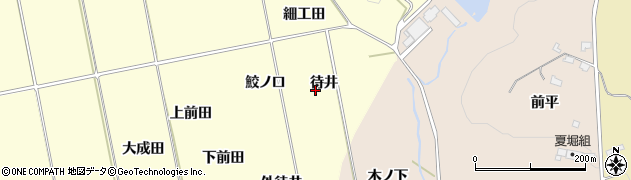 青森県南部町（三戸郡）苫米地（待井）周辺の地図