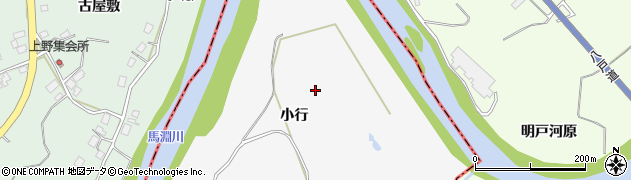 青森県南部町（三戸郡）法師岡（小行）周辺の地図
