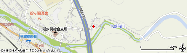 青森県平川市碇ヶ関三笠山21周辺の地図