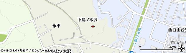 青森県八戸市坂牛（下鳥ノ木沢）周辺の地図