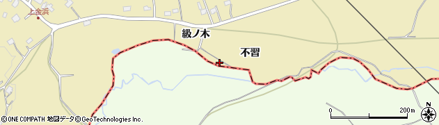 青森県八戸市金浜（不習）周辺の地図