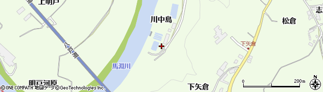 青森県八戸市櫛引（川中島）周辺の地図