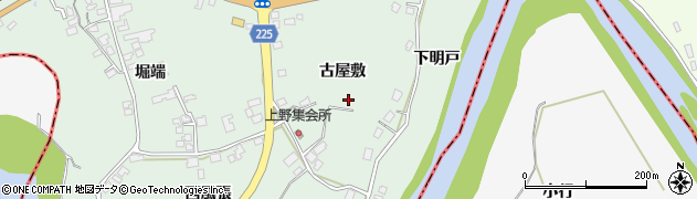 青森県八戸市上野（古屋敷）周辺の地図