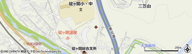 青森県平川市碇ヶ関（三笠山）周辺の地図
