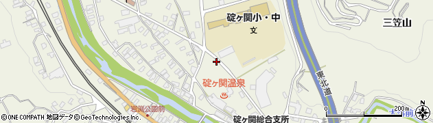 青森県平川市碇ヶ関三笠山85周辺の地図