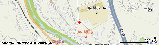 青森県平川市碇ヶ関三笠山111周辺の地図