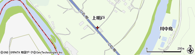 青森県八戸市櫛引上明戸周辺の地図