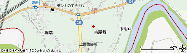 青森県八戸市上野周辺の地図