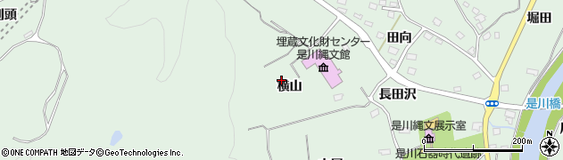 青森県八戸市是川（横山）周辺の地図