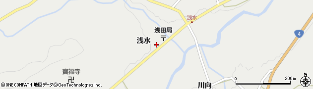 青森県五戸町（三戸郡）浅水（浅水）周辺の地図