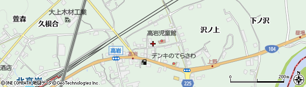 青森県八戸市上野（山在家）周辺の地図