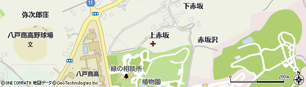 青森県八戸市十日市（上赤坂）周辺の地図