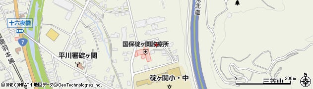 青森県平川市碇ヶ関三笠山127周辺の地図