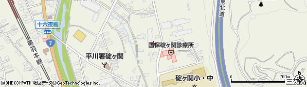 青森県平川市碇ヶ関（鯨森）周辺の地図