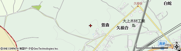 青森県八戸市上野（萱森）周辺の地図