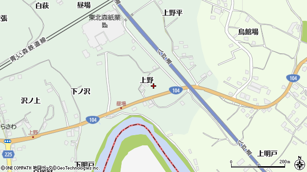 〒039-1108 青森県八戸市上野の地図