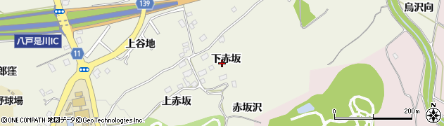 青森県八戸市十日市（下赤坂）周辺の地図
