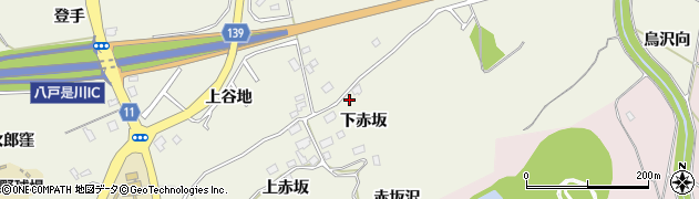 青森県八戸市十日市下赤坂8周辺の地図