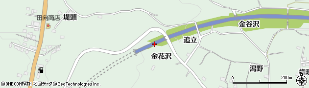青森県八戸市是川（金花沢）周辺の地図