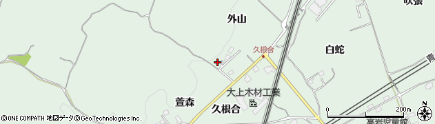 青森県八戸市上野外山4周辺の地図