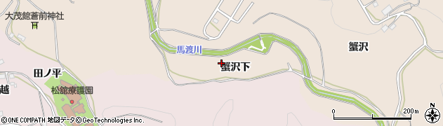 青森県八戸市妙（蟹沢下）周辺の地図