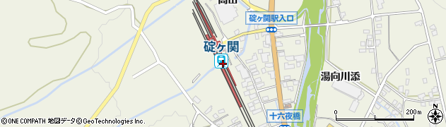 碇ケ関駅周辺の地図