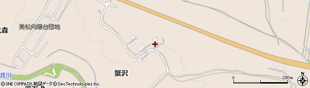 青森県八戸市妙（蟹沢）周辺の地図