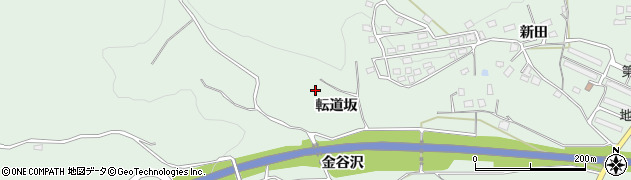 青森県八戸市是川（転道坂）周辺の地図
