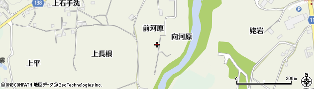 青森県八戸市石手洗（前河原）周辺の地図