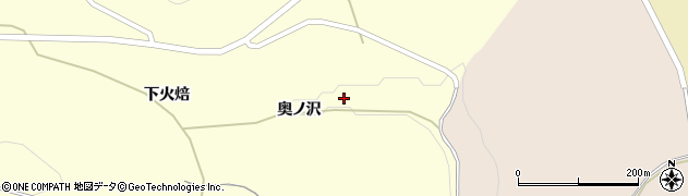青森県南部町（三戸郡）苫米地（奥ノ沢）周辺の地図