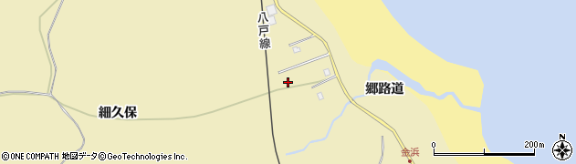 青森県八戸市金浜細久保周辺の地図
