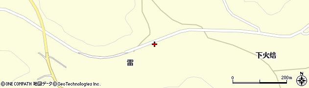 青森県三戸郡南部町苫米地雷周辺の地図