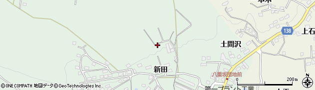 青森県八戸市是川（新田）周辺の地図