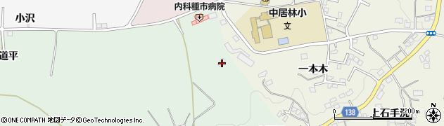 青森県八戸市是川（土間沢）周辺の地図