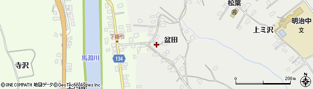 青森県八戸市八幡（盆田）周辺の地図