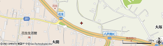 青森県八戸市大久保弥四郎蒔目周辺の地図