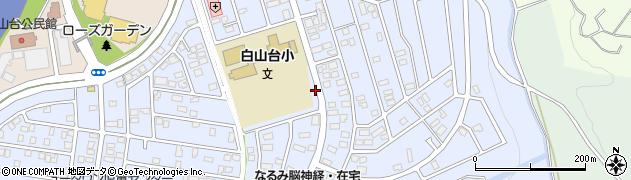 青森県八戸市東白山台周辺の地図