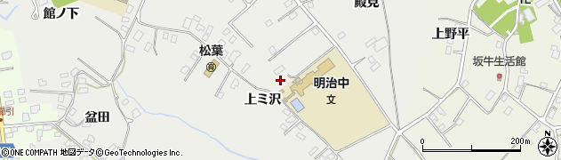 青森県八戸市八幡上ミ沢周辺の地図