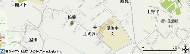 青森県八戸市八幡（上ミ沢）周辺の地図