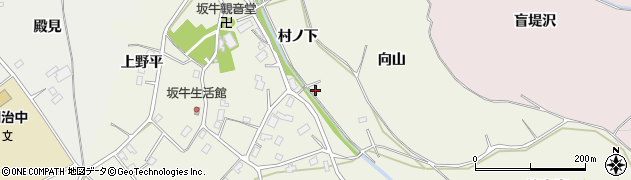 青森県八戸市坂牛村ノ下周辺の地図