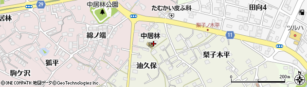 青森県八戸市石手洗油久保周辺の地図